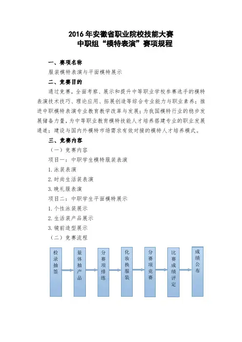 2016年安徽省职业院校技能大赛