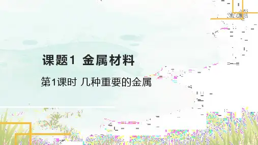8.1金属材料(第1课时)课件--九年级化学人教版下册