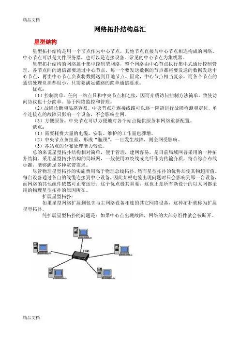 最新网络拓扑结构大全和图片(星型、总线型、环型、树型、分布式、网状拓扑结构)