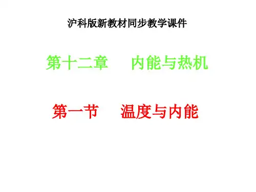 12.1温度与内能ppt
