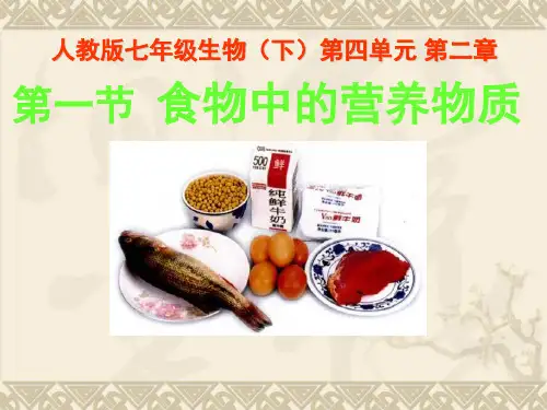 食物中的营养物质示范课市公开课一等奖课件名师大赛获奖课件