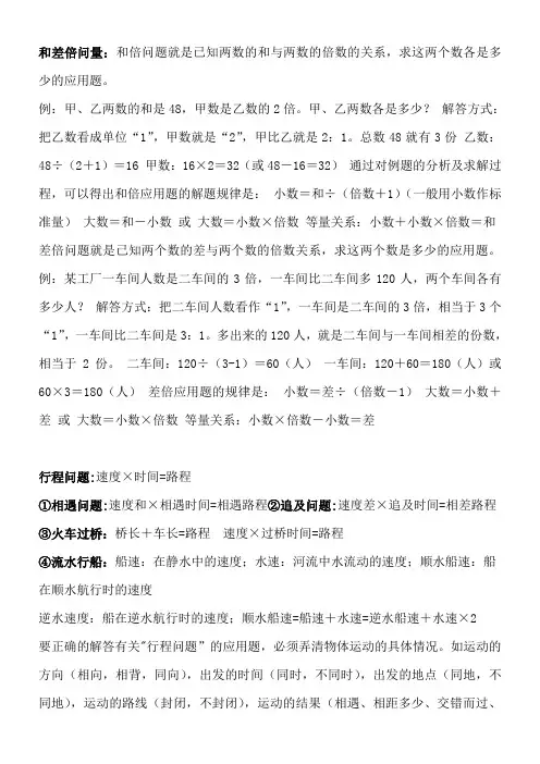 行测常见知识点汇总(绝对有用)
