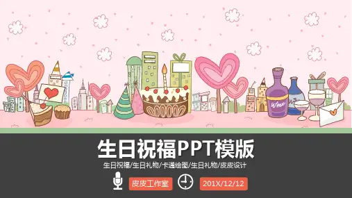生日祝福PPT模版.