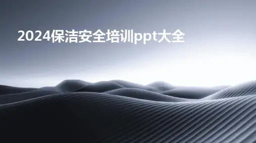 2024保洁安全培训ppt大全