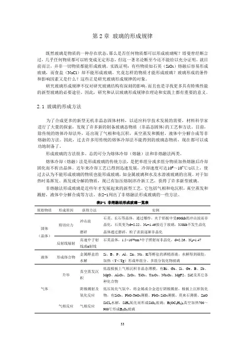 玻璃基础理论