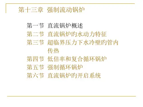 十三章节强制流动锅炉