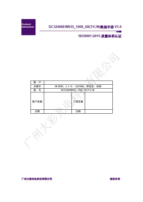 大彩DC32480EW035_1000_0X(T C N)数据手册说明书