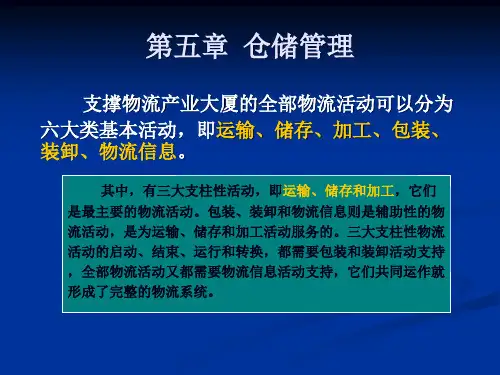 物流管理-仓储管理讲义课件