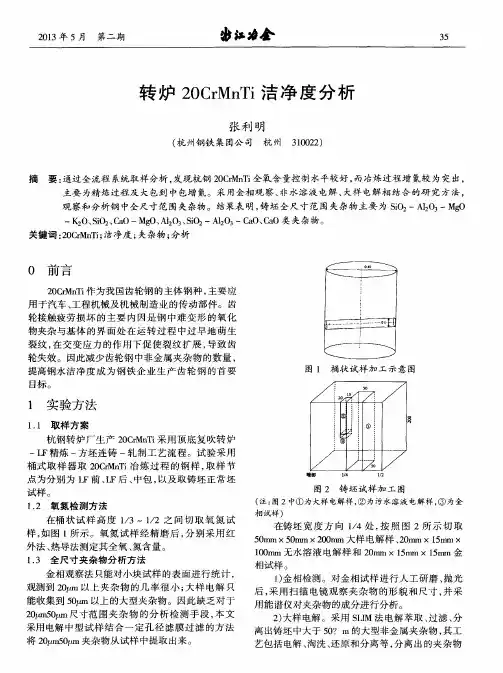 转炉20CrMnTi洁净度分析