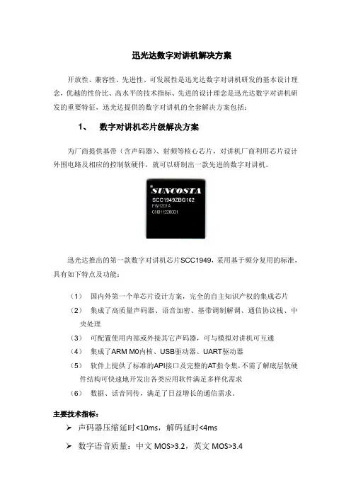 迅光达数字对讲机解决方案