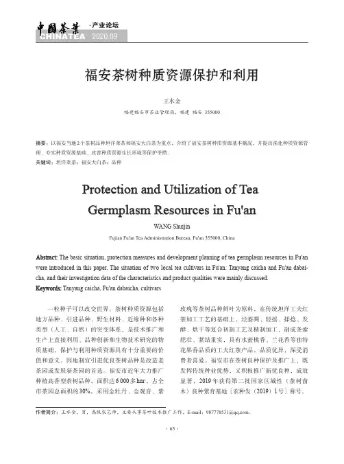 福安茶树种质资源保护和利用