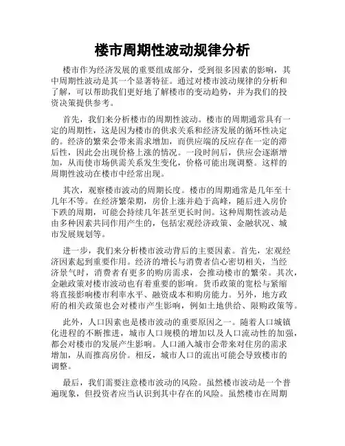楼市周期性波动规律分析