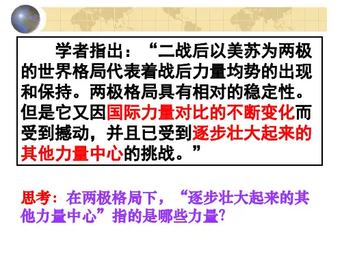 人民版历史必修一专题九第二课新兴力量的崛起 课件 (共24张PPT)