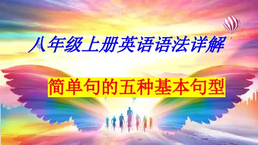 2023八年级上册期末复习英语语法精品课件：简单句的五种基本句型