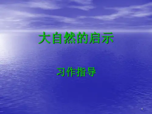 《大自然的启示》作文教学ppt课件