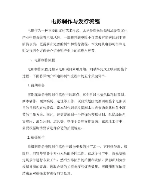 电影制作与发行流程