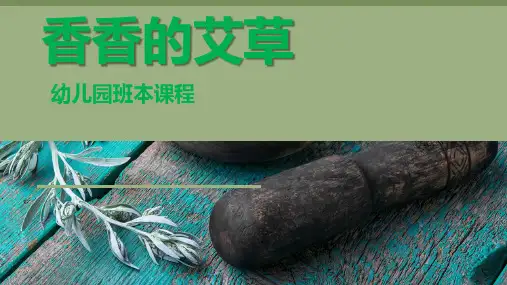 《香香的艾草》幼儿园班本课程PPT课件