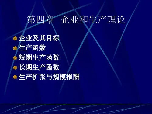 短期生产函数