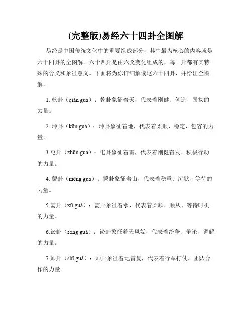 (完整版)易经六十四卦全图解