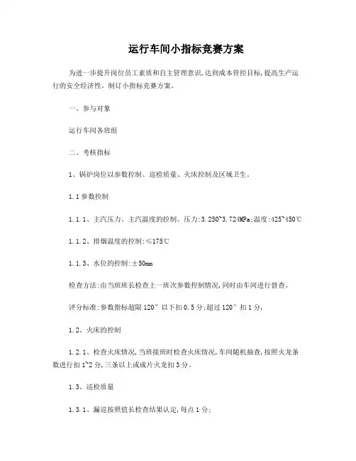 小指标竞赛评比方案[1]