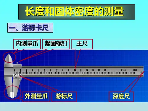 03 大学物理实验 固体密度的测量