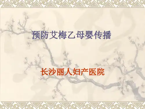 预防艾梅乙母婴传播课件.pptPPT课件教案与资料