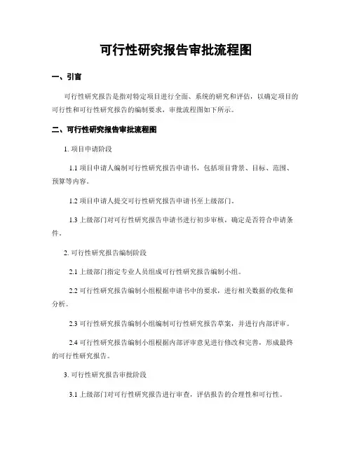 可行性研究报告审批流程图