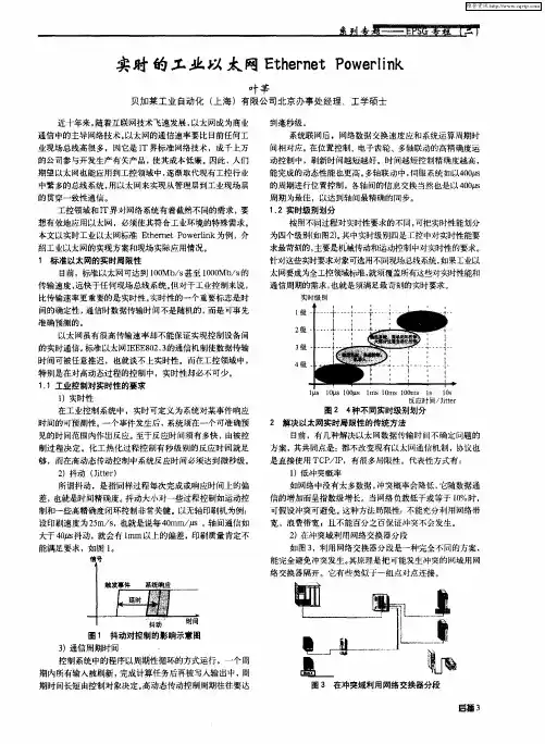 实时的工业以太网Ethernet Powerlink