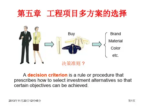 工程经济学第五节资料精