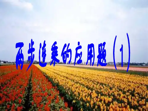 苏教版三年级数学两步连乘的应用题PPT课件
