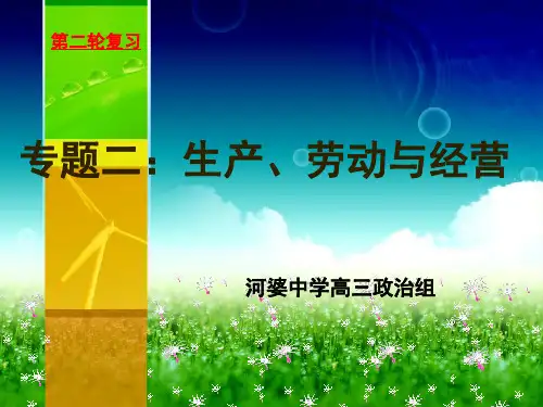 生产、劳动与经营(课堂PPT)