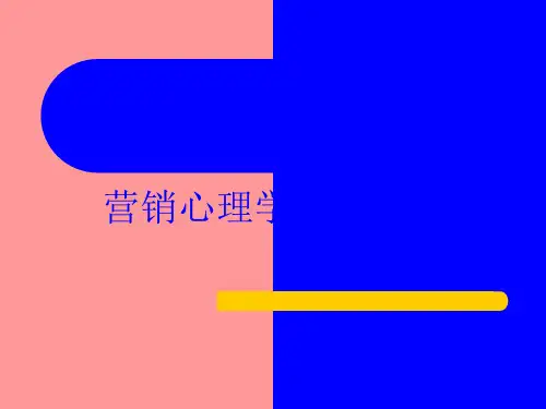 营销心理学专业知识培训课件