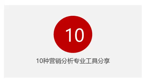 营销分析工具分享