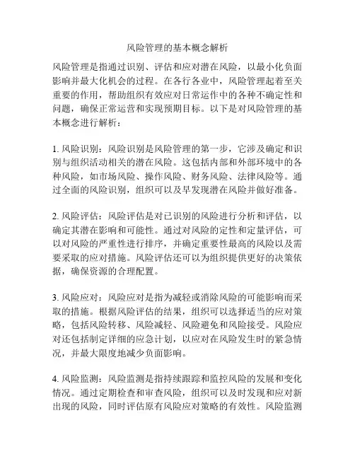 风险管理的基本概念解析