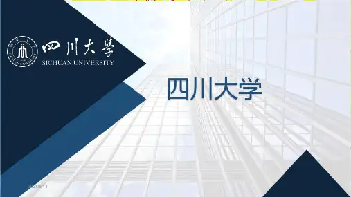 四川大学PPT模板-四川大学PPT07