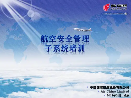 航空安全管理系统培训(事件报告)