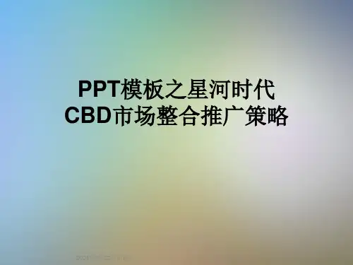 PPT模板之星河时代CBD市场整合推广策略