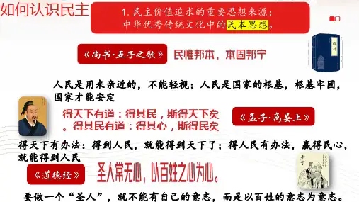 第三课+追求民主价值+复习课件 部编版道德与法治九年级上册