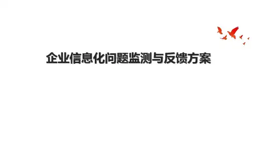 企业信息化问题监测与反馈方案