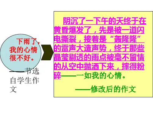 作文片段训练之环境描写ppt