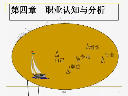 第四章职业认知与分析.ppt