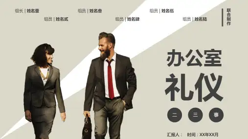 办公室礼仪培训PPT课件模板