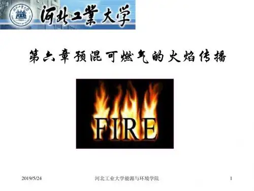 第六部分预混可燃气的火焰