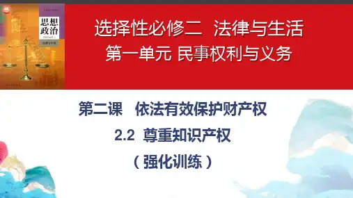 尊重知识产权 高中政治统编版选择性必修二