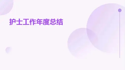 护士工作年度总结PPT