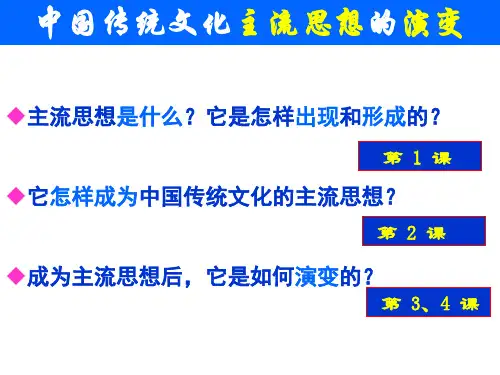 高中历史必修3第一单元知识点