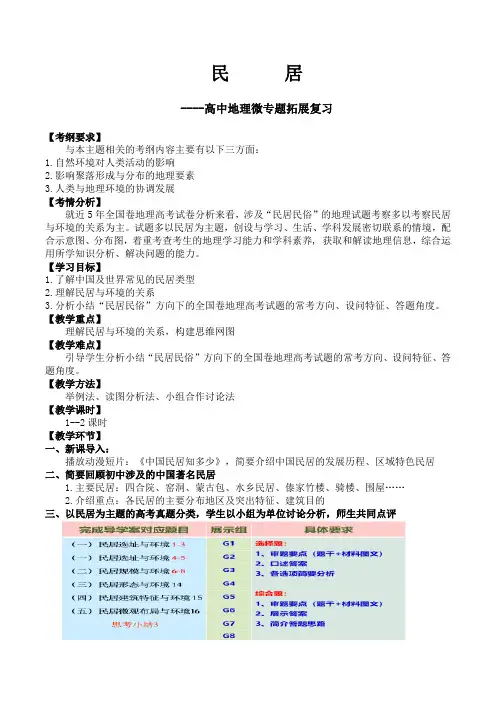 人教版高中地理选修4《第一章 城乡发展与城市化 第一节 聚落的形成和发展》_1