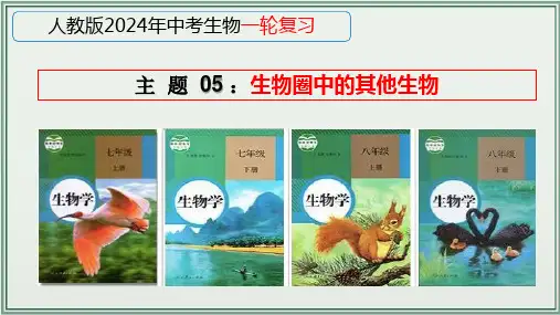 《2024年人教版中考生物一轮复习课件(全国通用)》主题05：生物圈中的其他生物+课件