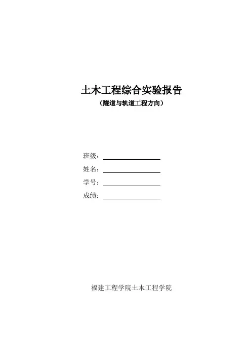 综合实验实验报告(一