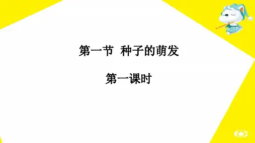种子的萌发  说课PPT